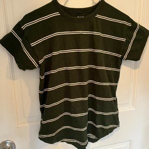 Madewell Green, striped t-shirt